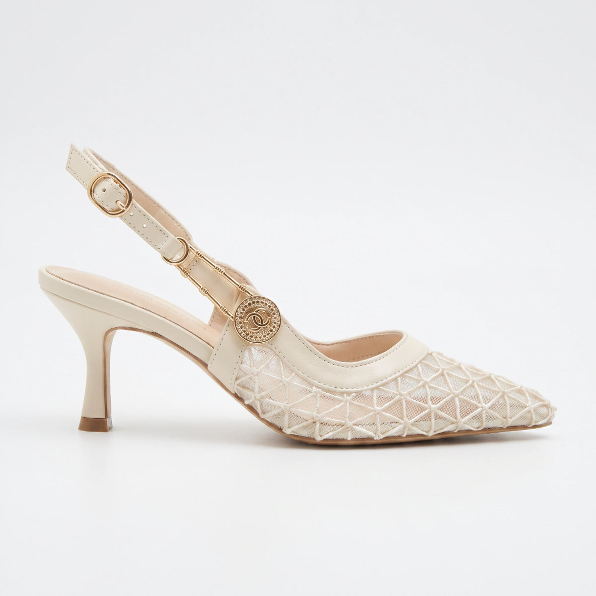 Mesh Evening Heels — 7 cm