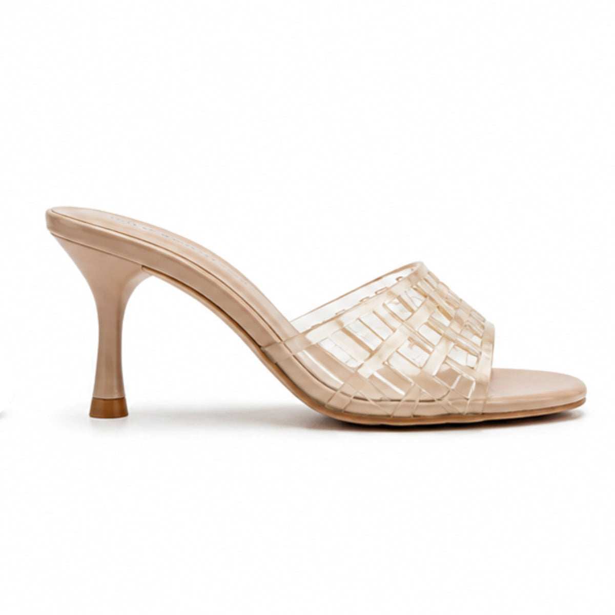 Clear Open Slippers — 3 cm Heel