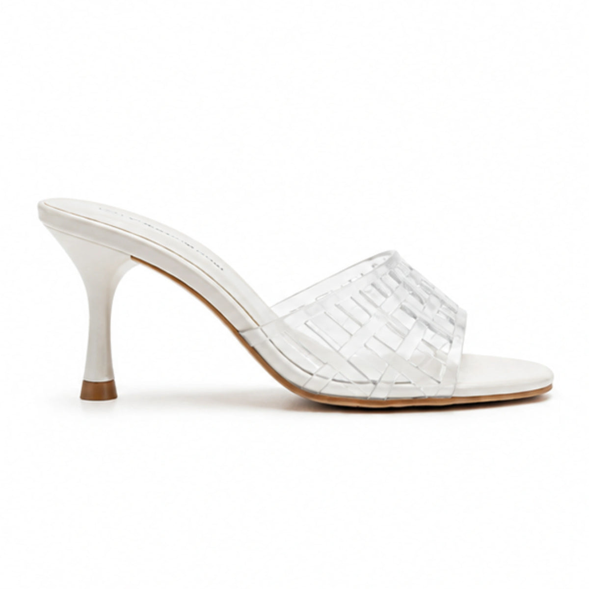 Clear Open Slippers — 3 cm Heel