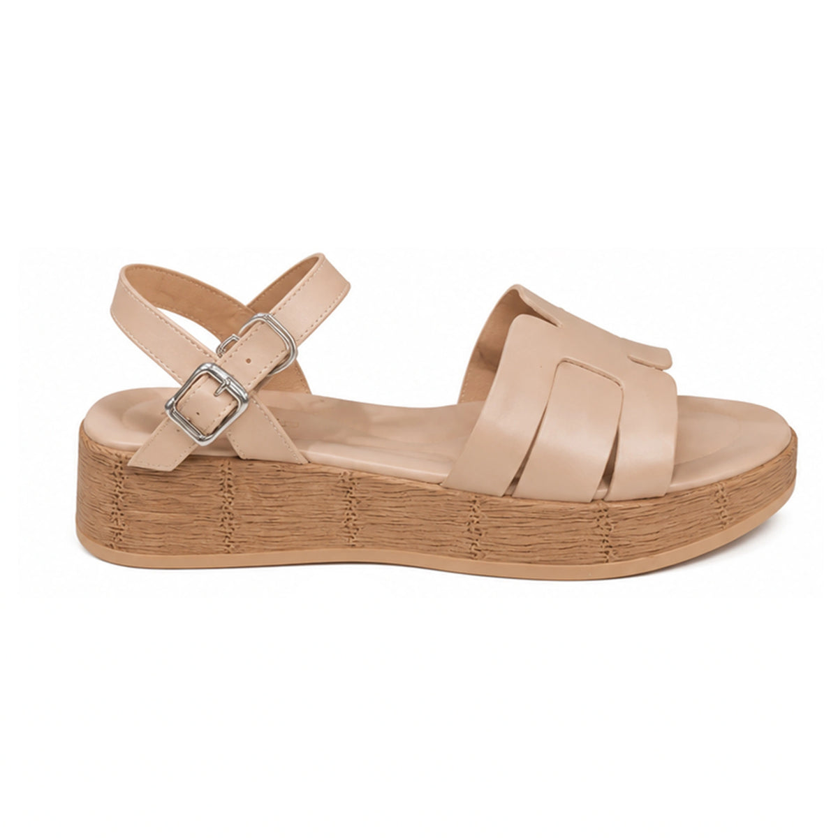 Leather Open Sandals — 3 cm Heel