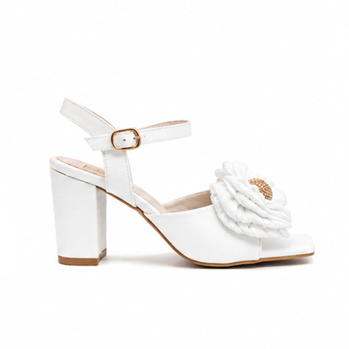 Satin & Leather Evening Heels — 7 cm