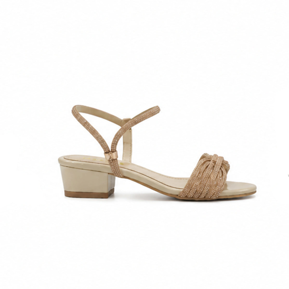 Open Evening Sandals — Silver, 3 cm Heel