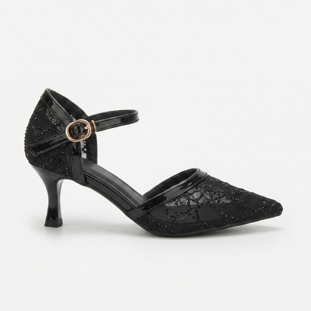 Embroidered Evening Heels — 7 cm