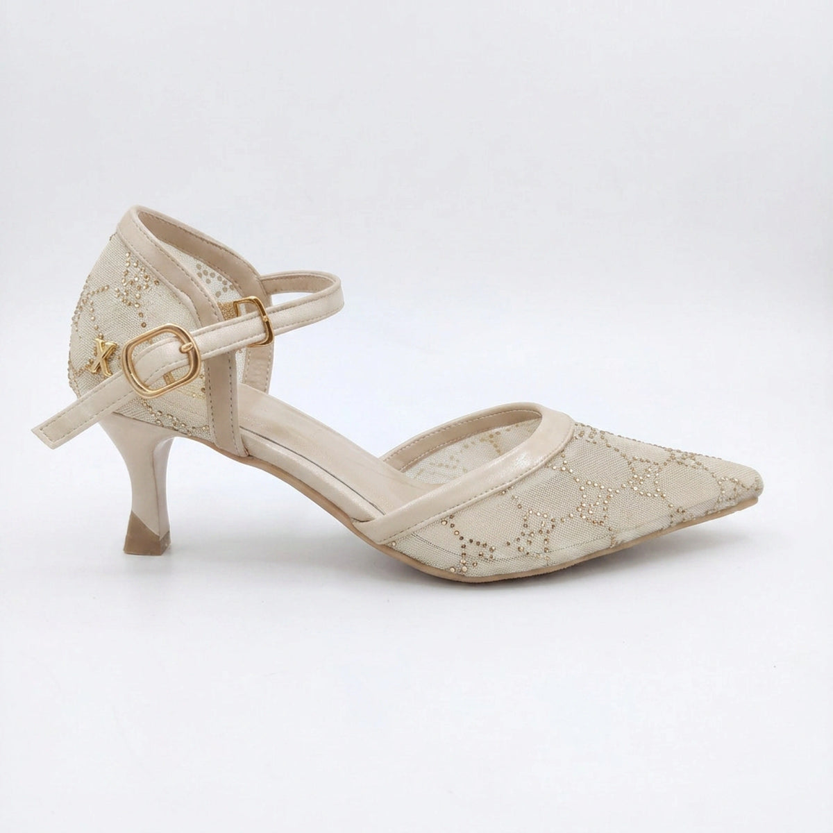 Embroidered Evening Heels — 7 cm