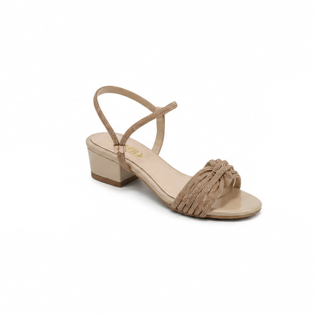 Open Evening Sandals — Silver, 3 cm Heel