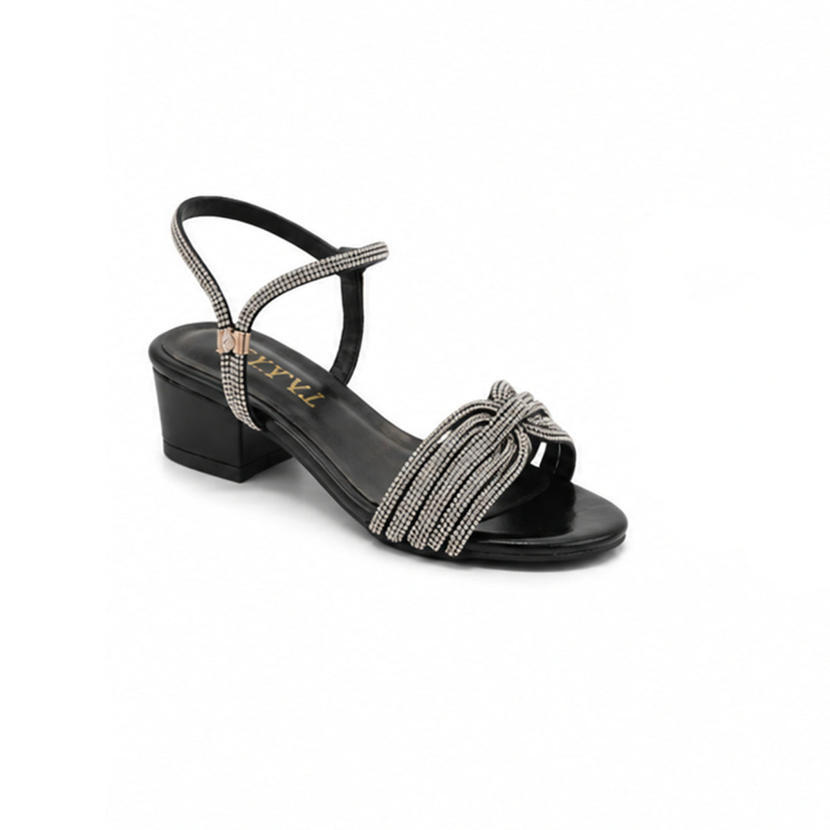 Open Evening Sandals — Silver, 3 cm Heel