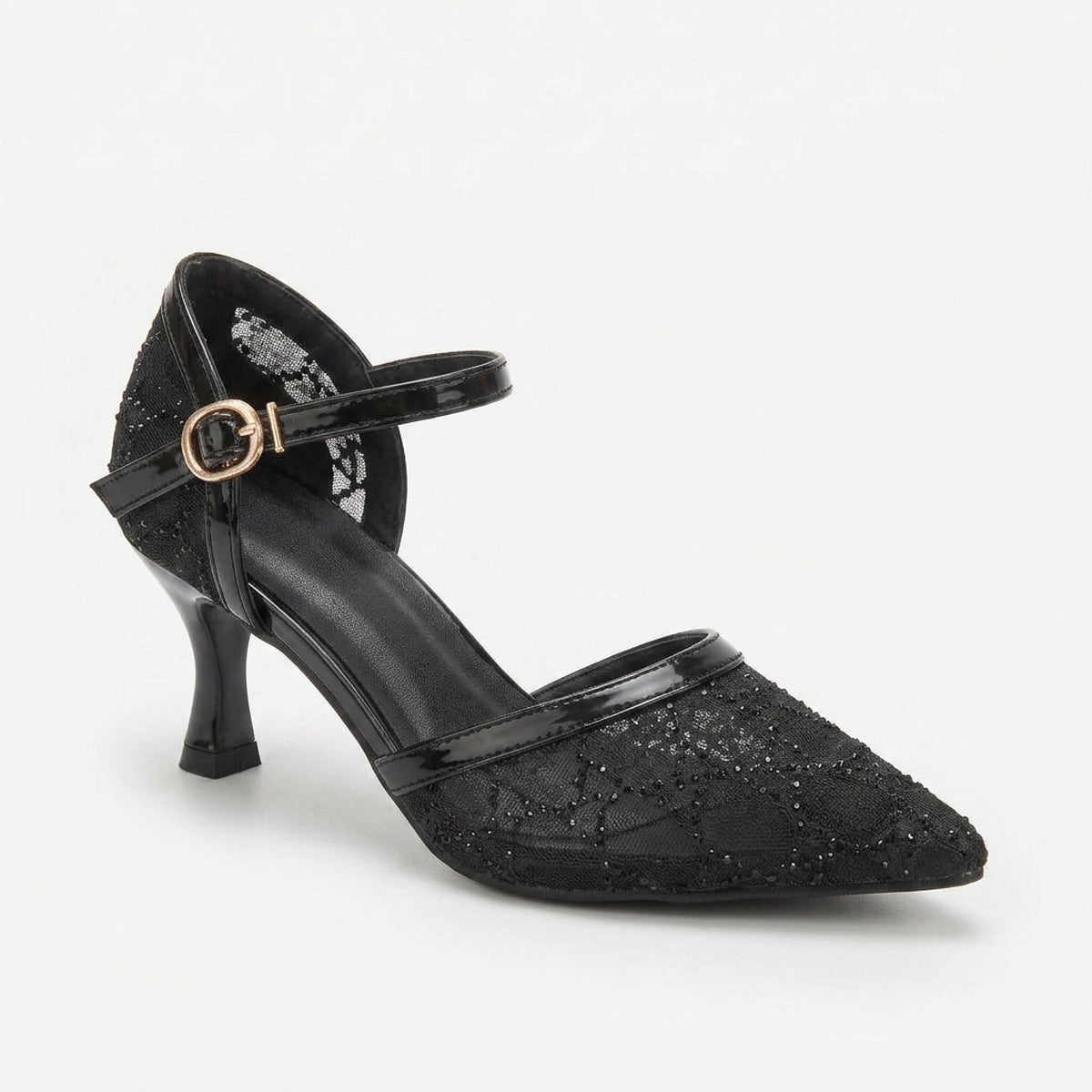 Embroidered Evening Heels — 7 cm
