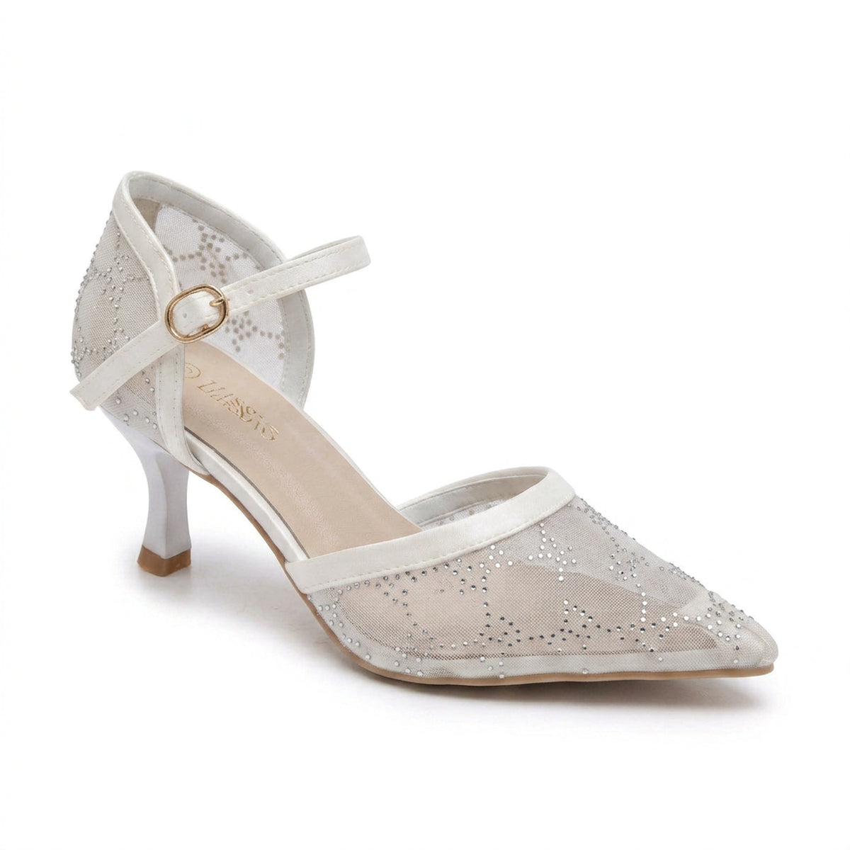 Embroidered Evening Heels — 7 cm